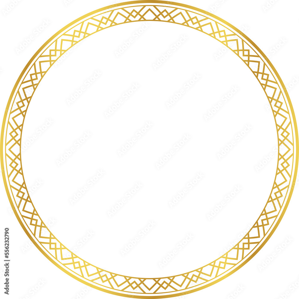 Luxury golden round frame botanic garden vingate pattern Luxury golden round frame botanic garden vingate pattern