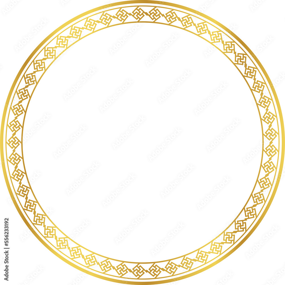 Luxury golden round frame botanic garden vingate pattern Luxury golden round frame botanic garden vingate pattern