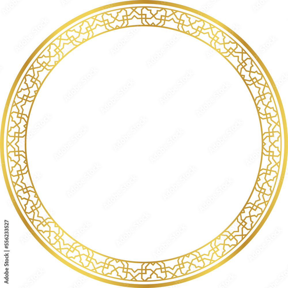 Luxury golden round frame botanic garden vingate pattern Luxury golden round frame botanic garden vingate pattern