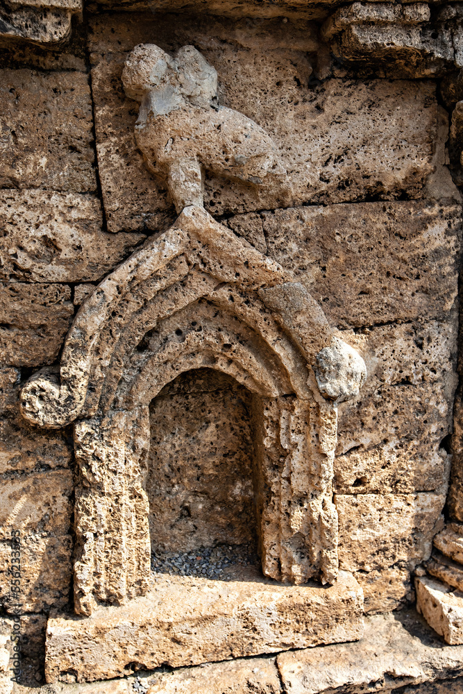 Obraz premium Taxila archeological site, remains of early settlement sites in Rawalpindi district, Pakistan