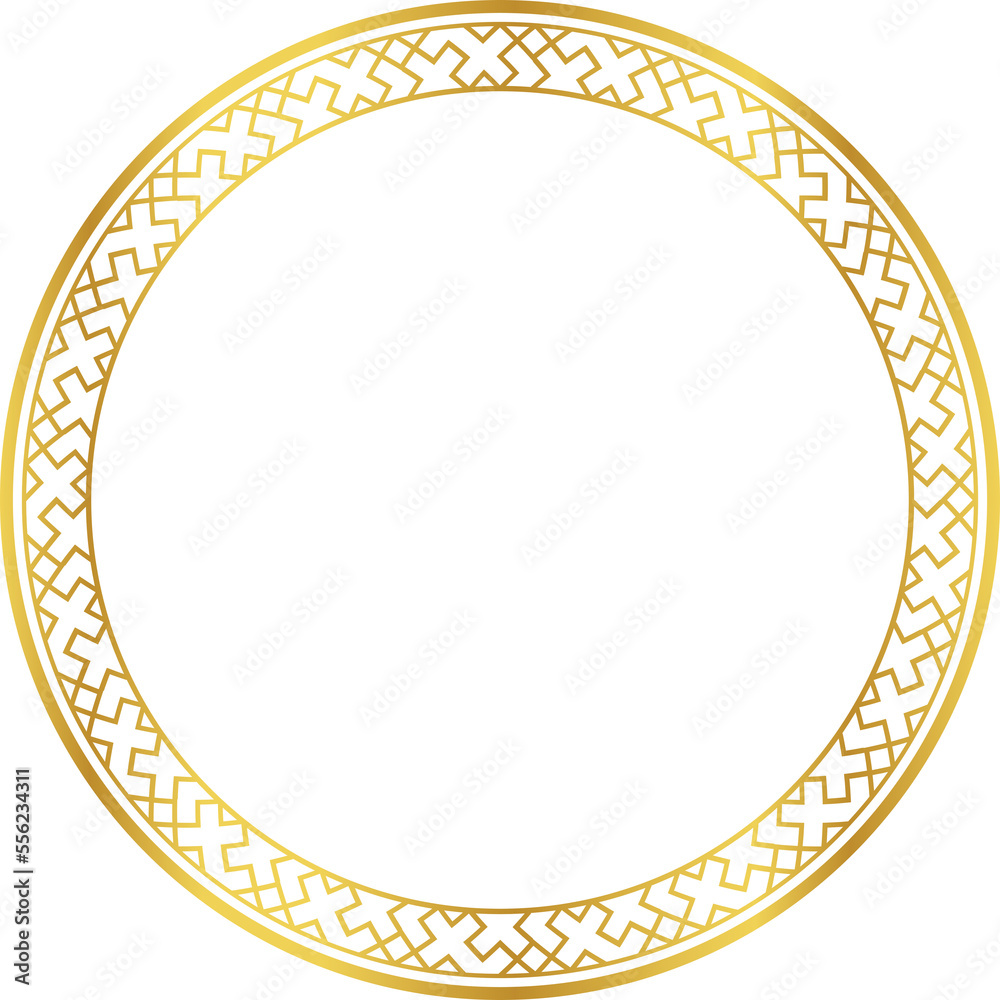 Luxury golden round frame botanic garden vingate pattern Luxury golden round frame botanic garden vingate pattern