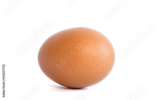 fresh brown chicken egg isolated on white background