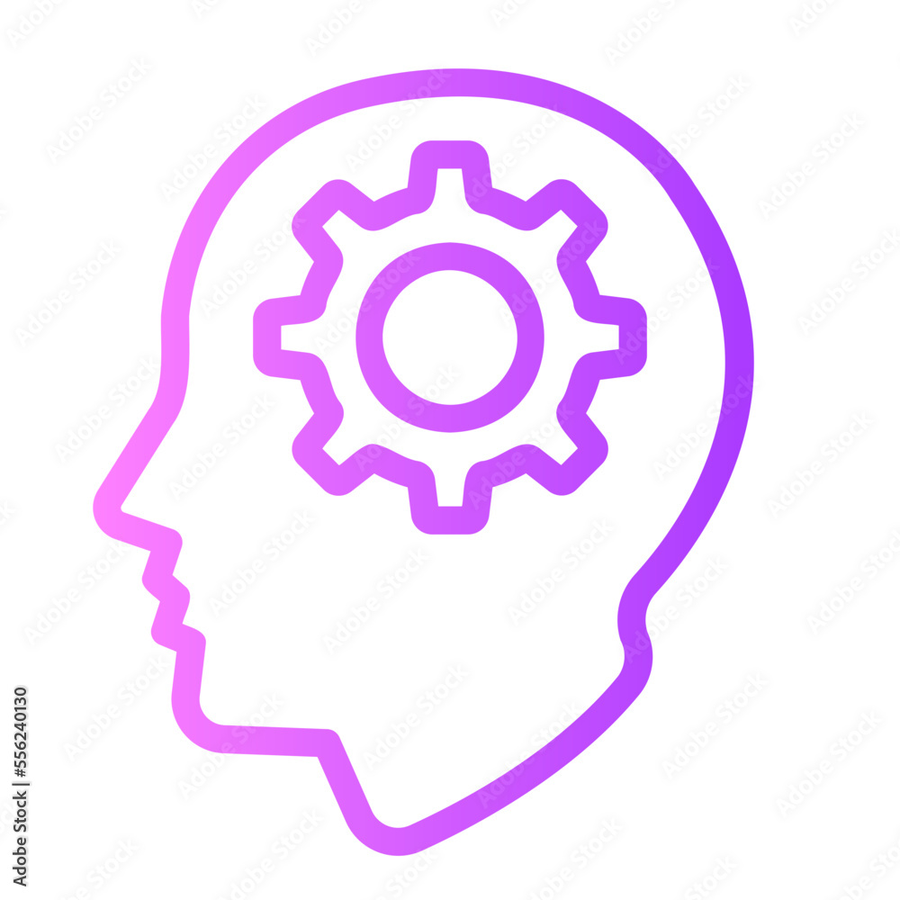 head gradient icon