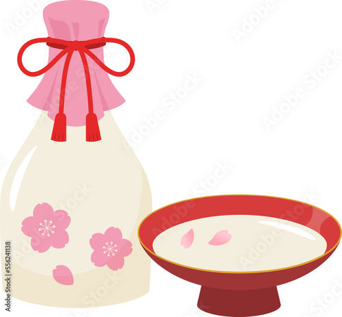 甘酒_ベクターイラスト