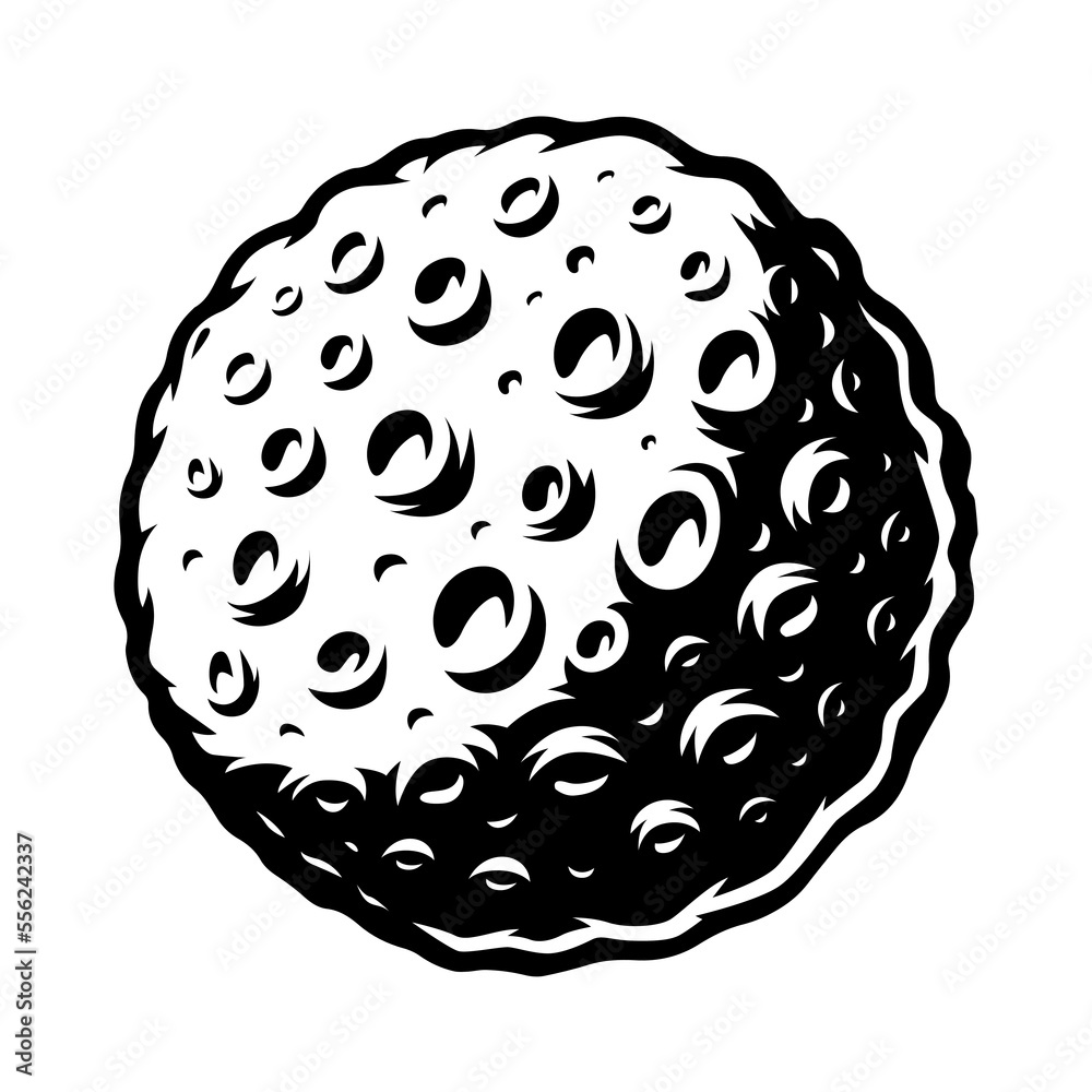 Asteroid vector illustration isolated on white background Asteroid vector illustration isolated on white background