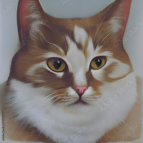 猫のポートフォリオイメージ、Generative AI.