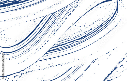 Grunge texture. Distress indigo rough trace. Ecsta