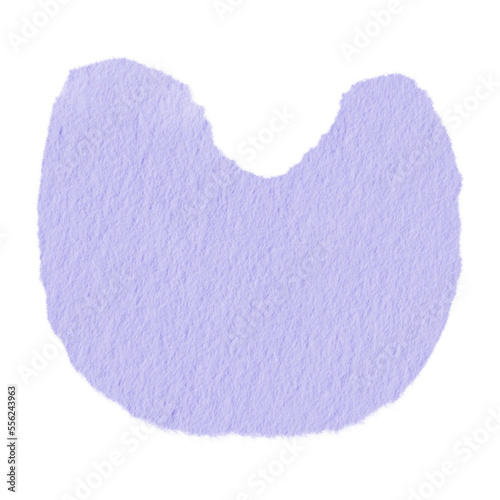 Watercolor Abstract shape purple blob. 