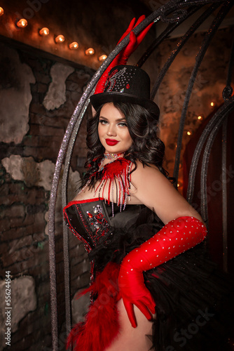 Slika na platnu elegance, costume, erotic, seductress, standing, gorgeous, luxury, expression, b