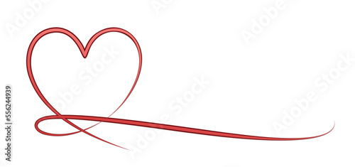 Symbol of the stylized red heart.