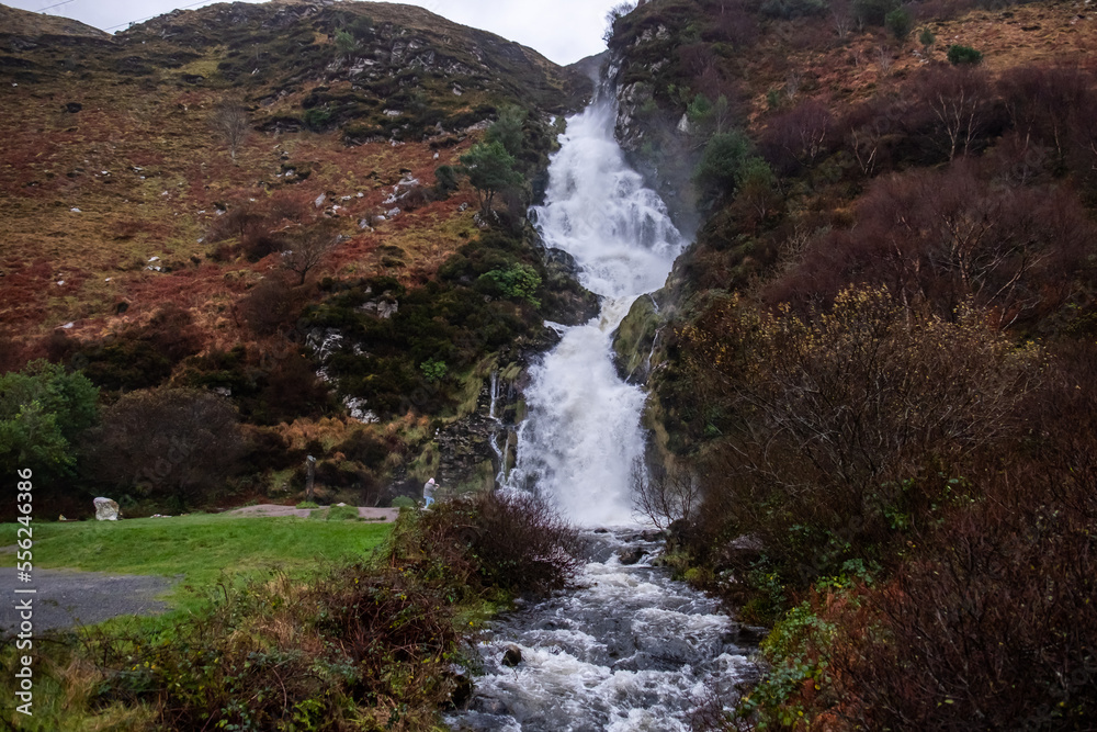 Assaranca Waterfall by Ardara in County Donegal - Ireland Assaranca Waterfall by Ardara in County Donegal - Ireland