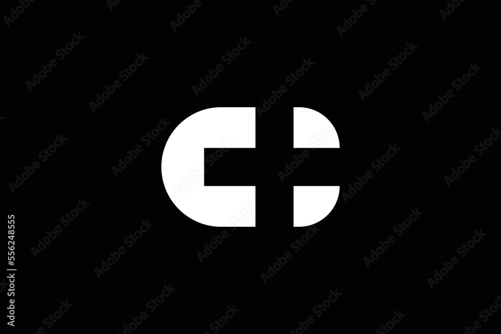 Minimal Awesome Trendy Professional Letter C Plus Icon Logo Design Template On Black Background Minimal Awesome Trendy Professional Letter C Plus Icon Logo Design Template On Black Background