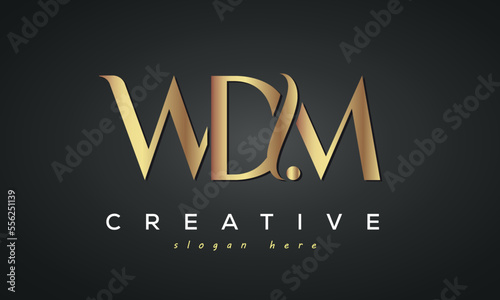 WDM creative luxury logo design photo