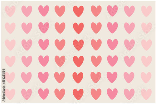 Pastel heart love vector illustration. Love and valentine concept