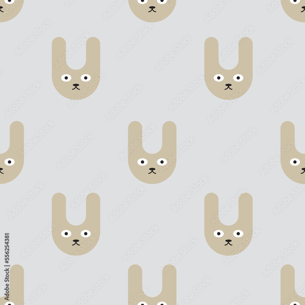 Obraz premium seamless pattern with rabbits