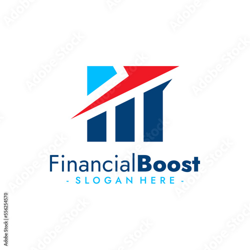 Free Download Financial Boost Logo Vector. Progress Concept Logo. Vector Illustration - GFXLoad