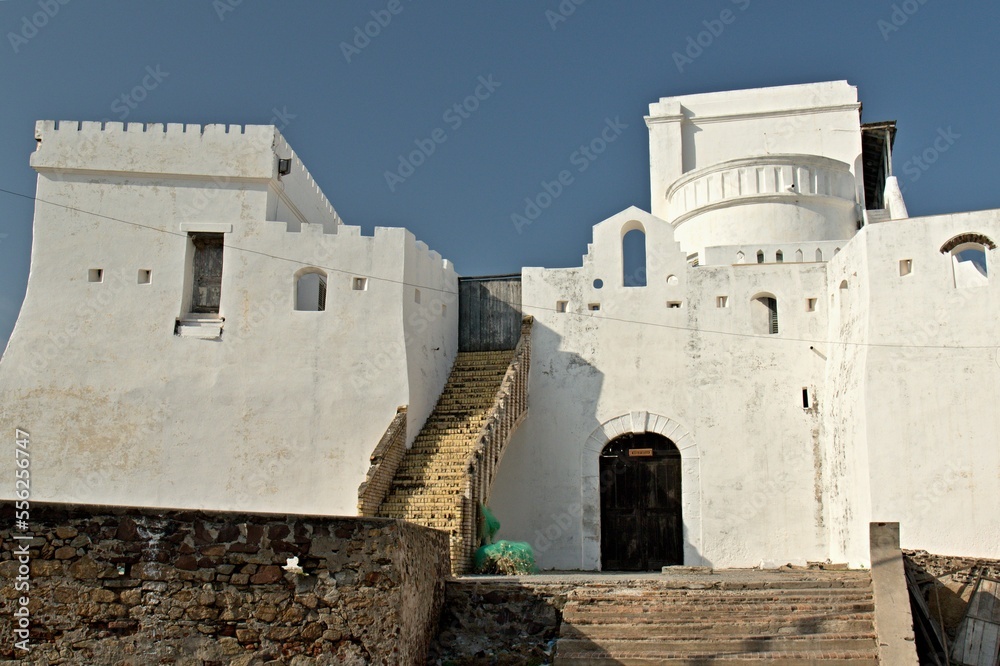 Cape Coast Castle is the largest of the buildings that contain the legacy of the Transatlantic Slave Trade and is a UNESCO World Heritage Site. Ghana. Africa
