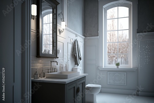 architectural visualization of luxury bathroom