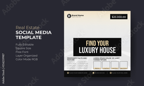 Real estate social media ads template design. For web ads  construction flyer design.