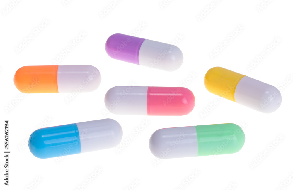medical capsules isolated medical capsules isolated