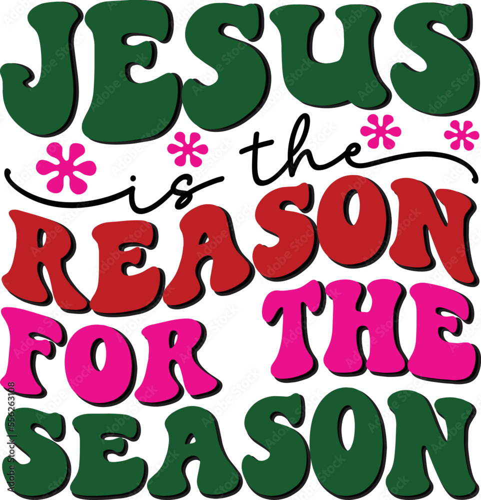 Retro Christmas SVG Design