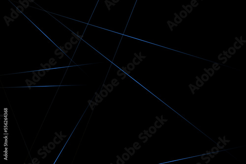 Abstract black with blue lines  triangles background modern design. Vector illustration EPS 10.