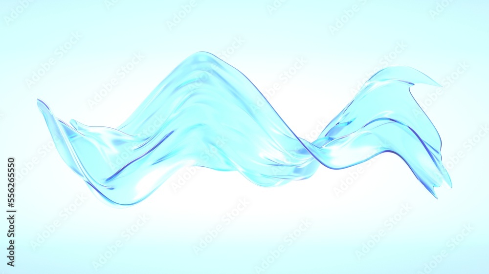 Abstract background with smooth glass waves Abstract background with smooth glass waves