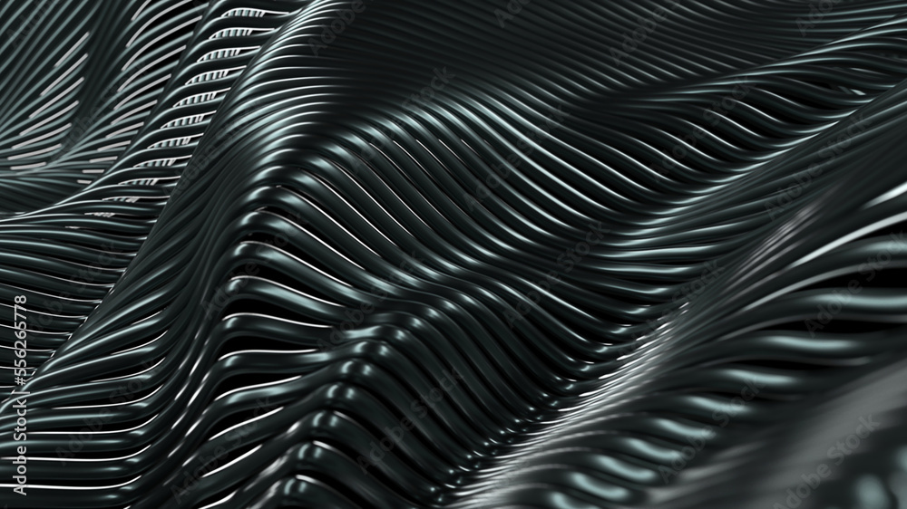 Wavy glossy abstract stripes background Wavy glossy abstract stripes background