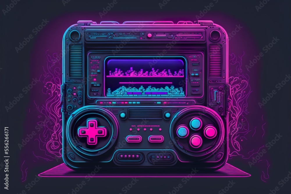 Neon game console