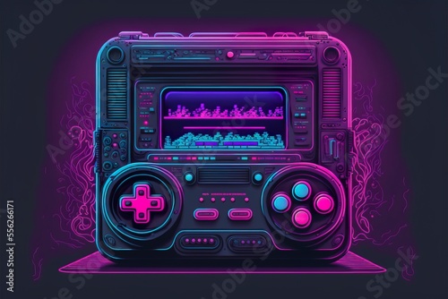 Neon game console