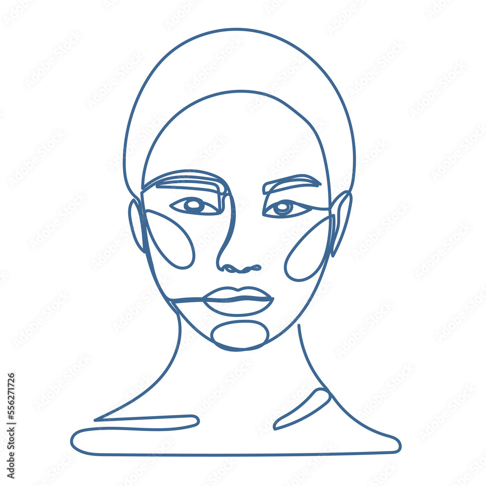 Woman Monoline Face Portrait Abstract Aesthetic Minimalist Poster Decoration Element Icon Vector Illustration Pattern Background Woman Monoline Face Portrait Abstract Aesthetic Minimalist Poster Decoration Element Icon Vector Illustration Pattern Background
