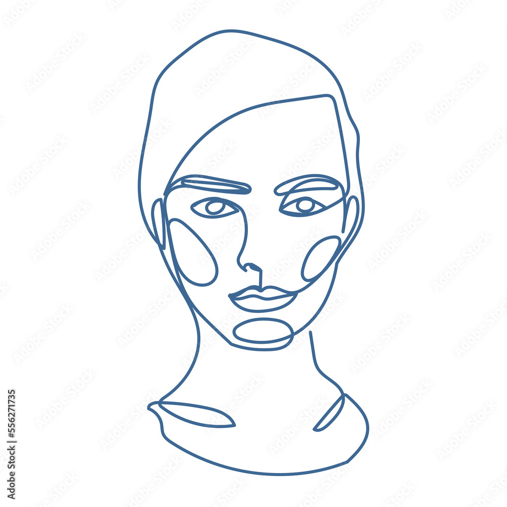 Woman Monoline Face Portrait Abstract Aesthetic Minimalist Poster Decoration Element Icon Vector Illustration Pattern Background Woman Monoline Face Portrait Abstract Aesthetic Minimalist Poster Decoration Element Icon Vector Illustration Pattern Background