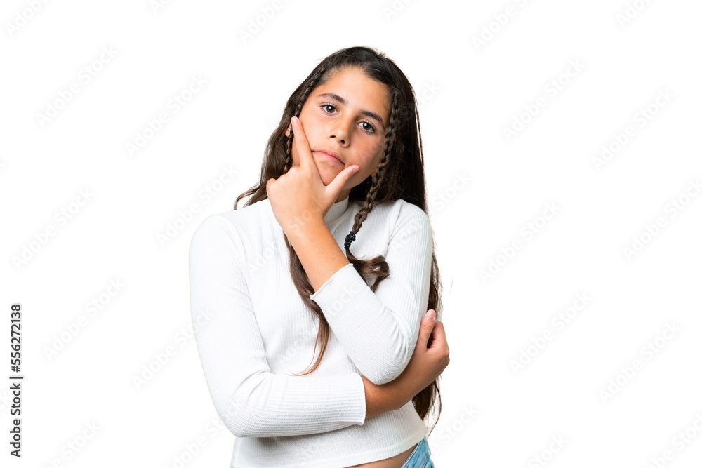 Young girl over isolated chroma key background smiling Young girl over isolated chroma key background smiling