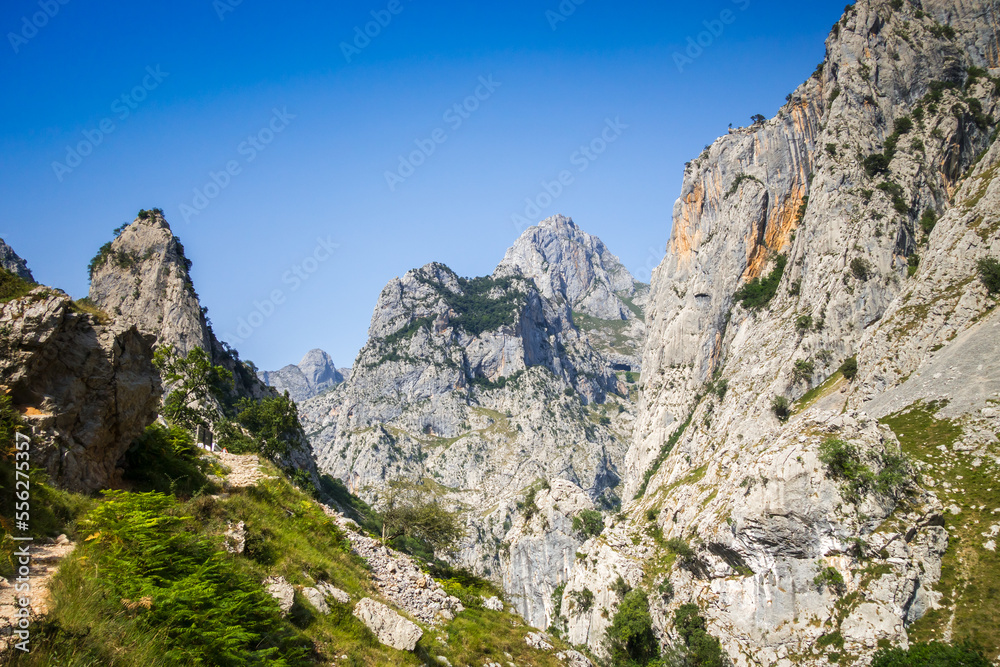 Cares trail - ruta del Cares - in Picos de Europa, Asturias, Spain