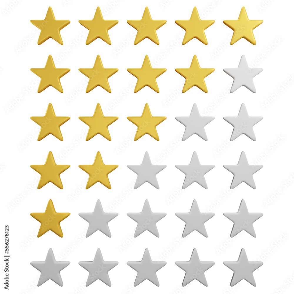 star, icon - 3D render star, icon - 3D render