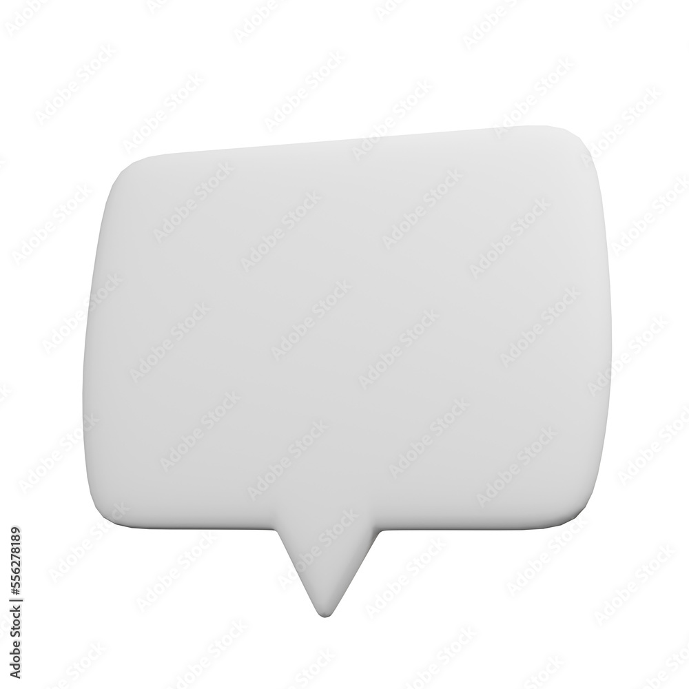 conversation message box, icon - 3D render