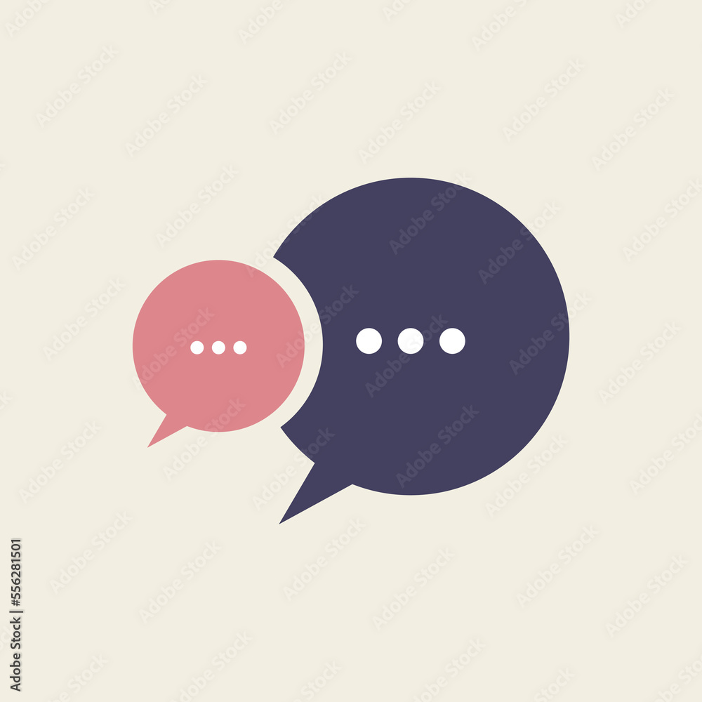 Bubble comment logo, message icon Bubble comment logo, message icon