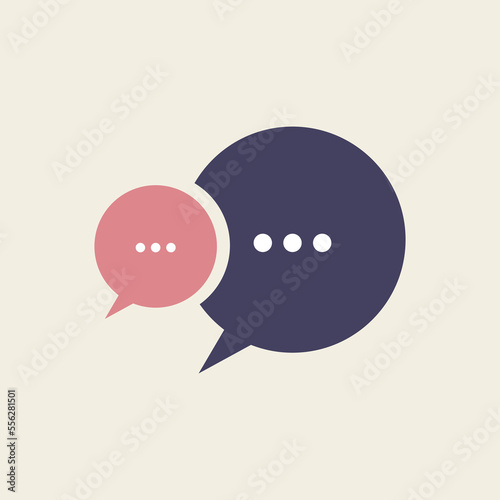 Bubble comment logo, message icon
