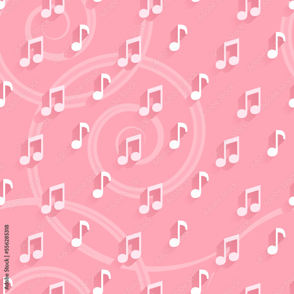 The pink music pattern. The pink music pattern.