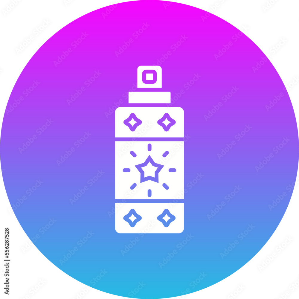 Spray Bottle Gradient Circle Glyph Inverted Icon Spray Bottle Gradient Circle Glyph Inverted Icon