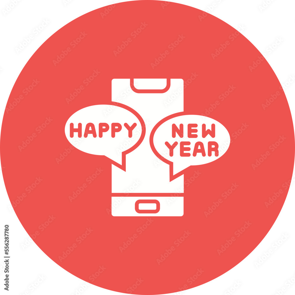 Message Multicolor Circle Glyph Inverted Icon Message Multicolor Circle Glyph Inverted Icon