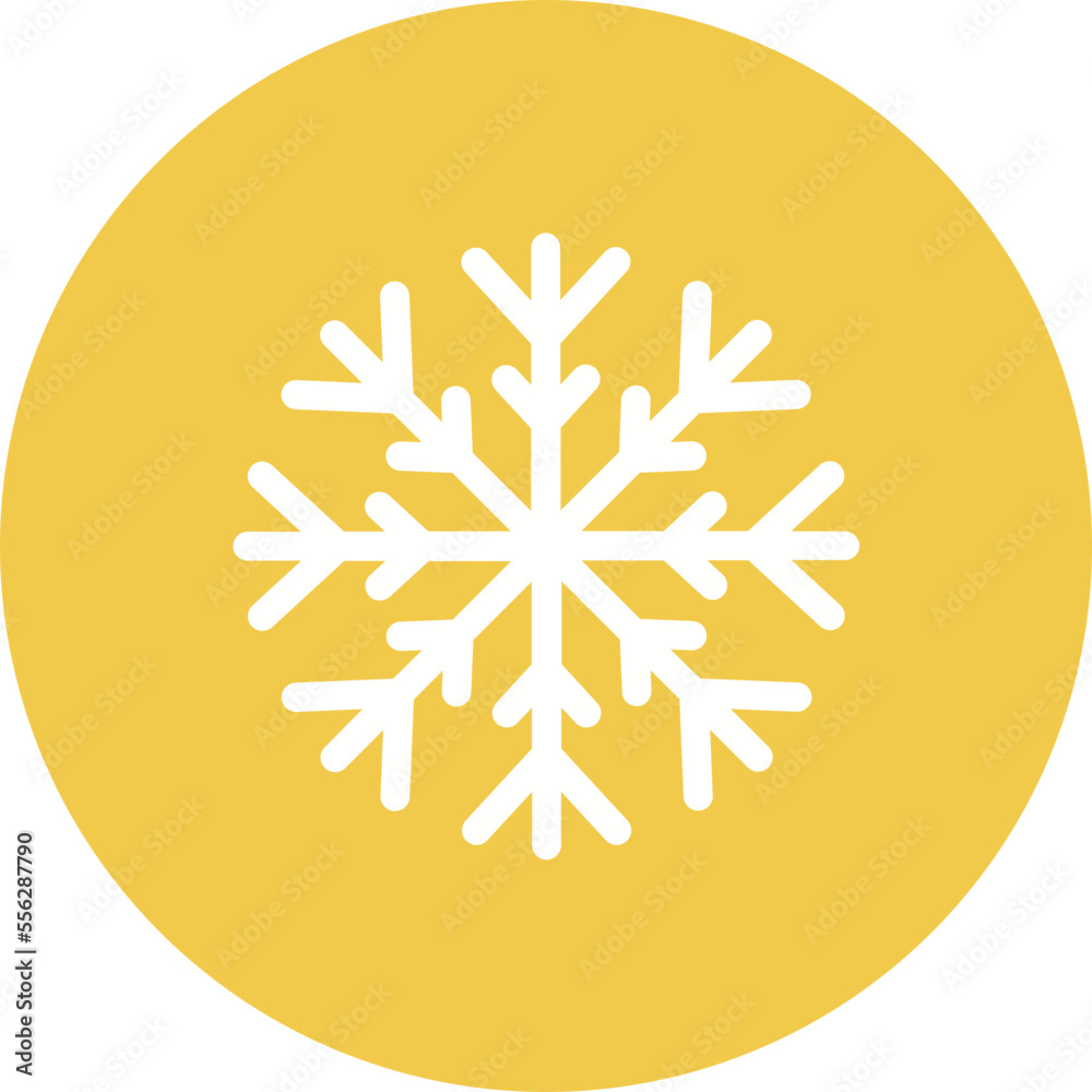 Snowflake Multicolor Circle Glyph Inverted Icon Snowflake Multicolor Circle Glyph Inverted Icon