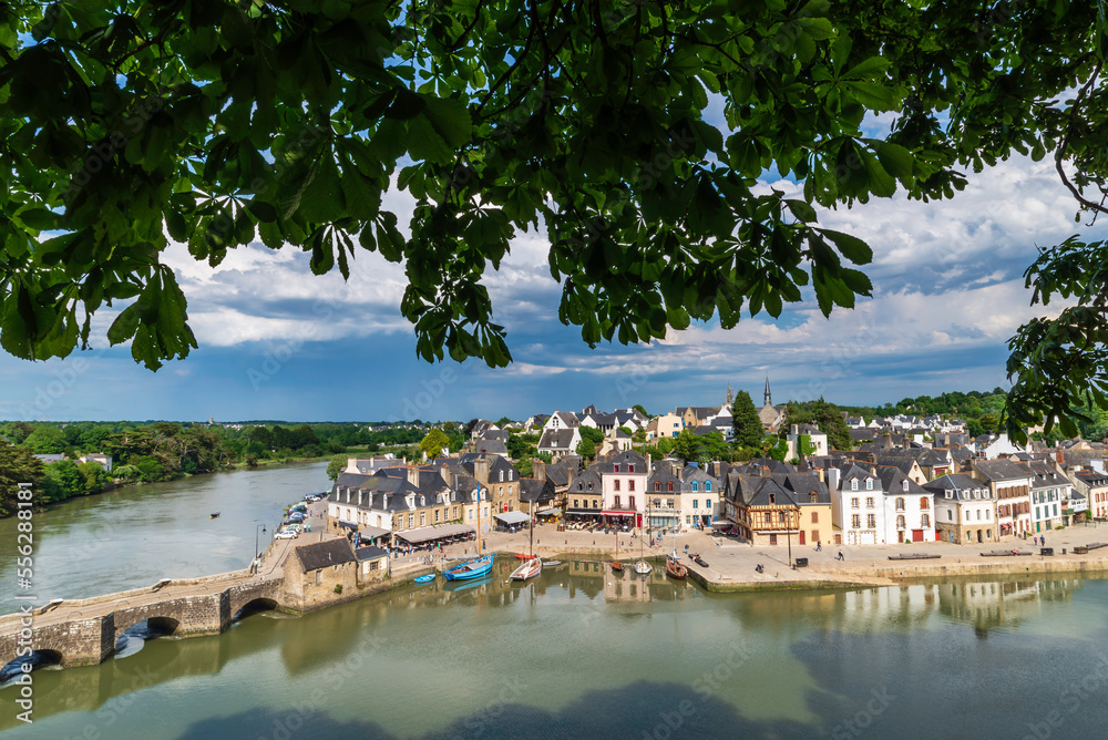 View of Auray, Bretagne. France