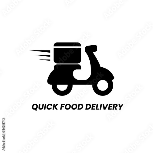 Quick food delivery icon label sign symbol design vector