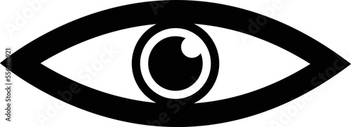 Eye Icon Vector Design for web, isolated on white background