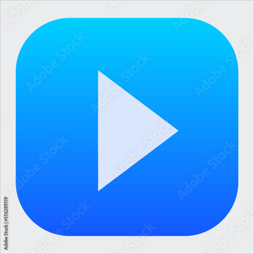 Free Download Media player icons set. The blue icon is for the web business technology icons set.  - GFXLoad