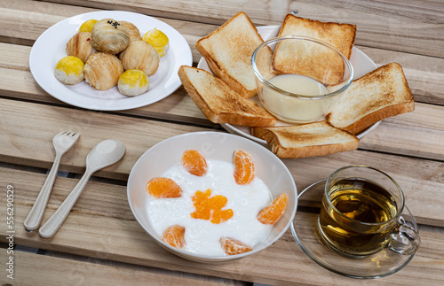 A comparison of breakfast traditions in different Asian countries or regions, highlighting the unique ingredients and flavors that define each culture's breakfast foods.