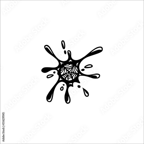 water splash vector in black and white can be used as graphic design