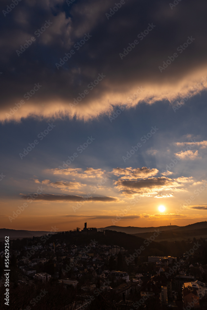 Fototapeta premium Sunset over Königstein im Taunus