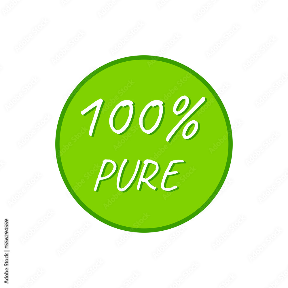 100 percent pure organic icon sign design vector 100 percent pure organic icon sign design vector